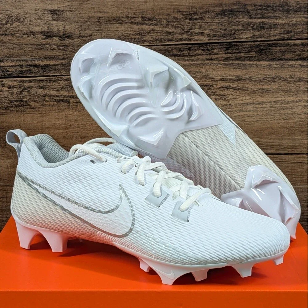 Nike Vapor Edge Speed 360 2 Men's 11 White Silver Football Cleats DA5455-100